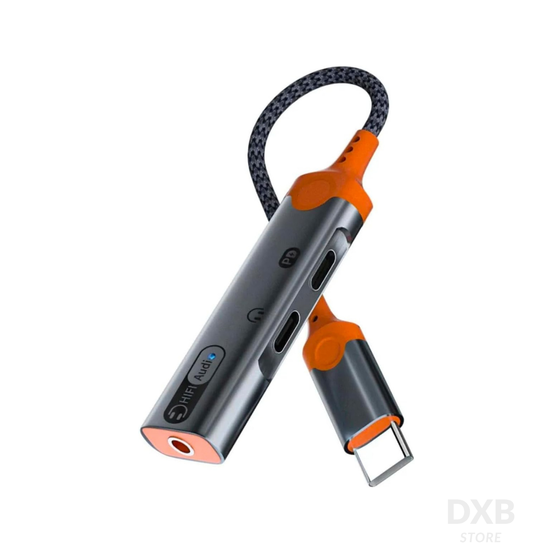 Sarafox 3in1 Type-C Adapter – Audio + Charging