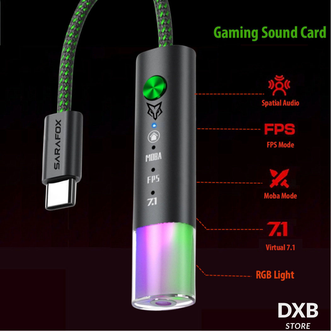 Sarafox G25 Virtual 7.1 Gaming Sound Card
