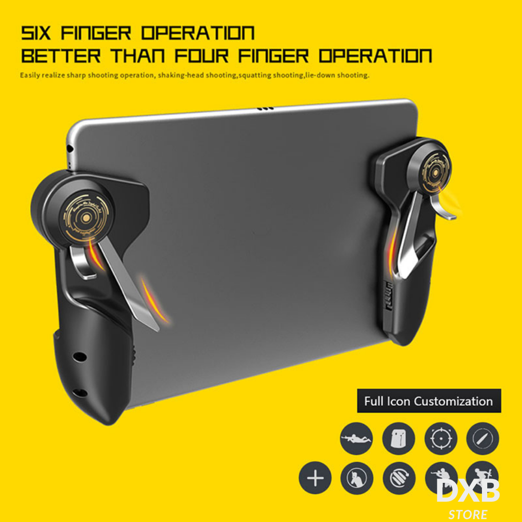 AKPAD 6K Gaming Controller – 6 Finger PUBG Tablet Trigger