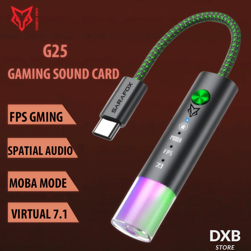 Sarafox G25 Virtual 7.1 Gaming Sound Card