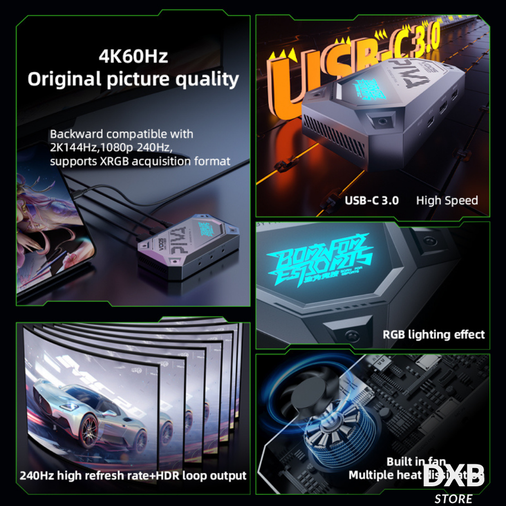 PIVA VD05 – 4K Streaming Capture Card (Gaming Pro)