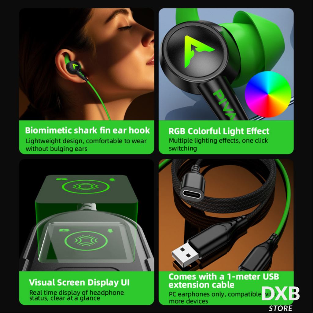 PIVA S6 PRO Gaming Earphones